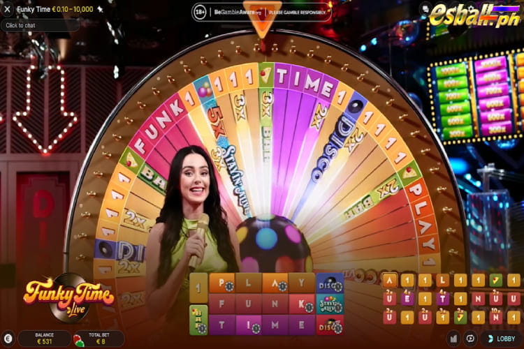 Funky Time Live Game - Play Evolution Gaming Casino Game