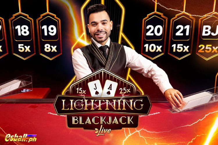 Blackjack Live, Evolution Lightning Blackjack