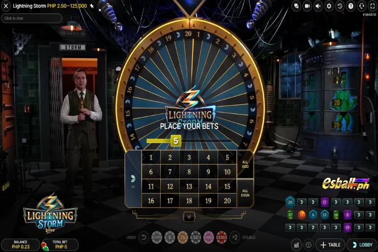 How to Play Lightning Storm Evolution Gaming - Betting Phase