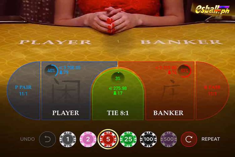 Evolution Live Baccarat Online Casino Philippines - Side bets