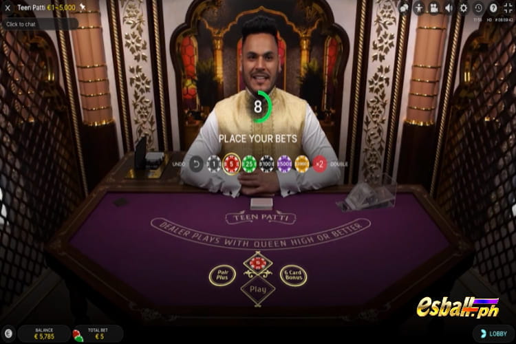 Evolution Live Teen Patti Online Game - Side Bets