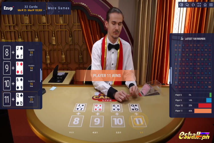 EZugi live 32 Cards Casino game Features EZugi live 32 Cards Casino game Features
