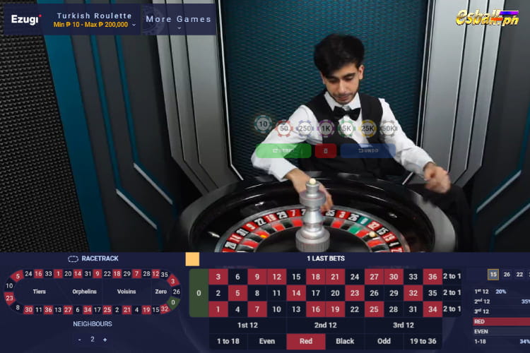 Ezugi Turkish Roulette Live Game flow Ezugi Turkish Roulette Live Game flow