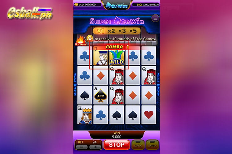 Super Acewin Slot Game Special Features: Symbol Change