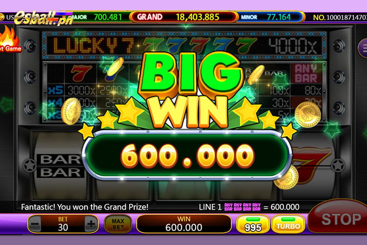 Bet 30 pesos and get Ace Win Super Bar Slot big win 600 pesos