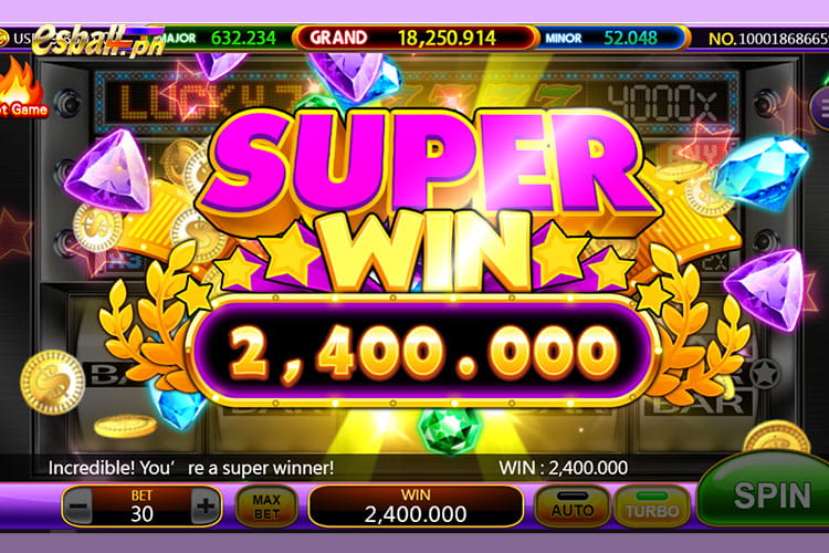 Bet 30 pesos and get Ace Win Super Bar Slot super win 2,400 pesos