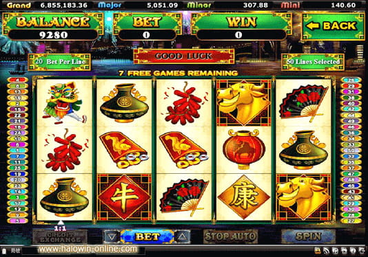 Happy Golden Ox Of Happiness by Halowin Slot Game