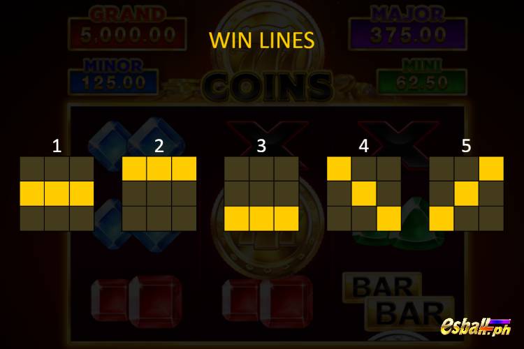 BNG 777 Coins Slot Game Rules - win lines