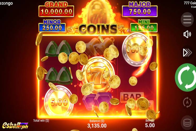 BNG 777 Coins Slot Bonus Accum Game