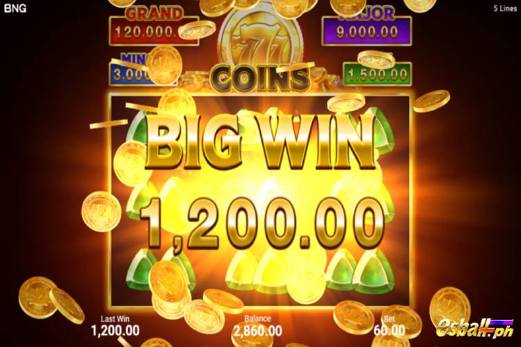 BNG 777 Coins Slot Game Big Win 1