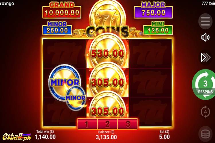 BNG 777 Coins Slot Hold and Win Bonus Game 3