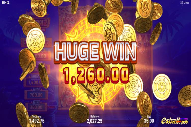 BNG Aztec Fire 2 Slot Big Win 1