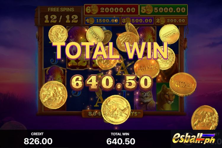 Get 640.4 Pesos in BNG Buffalo Power Megaways Free Spins.
