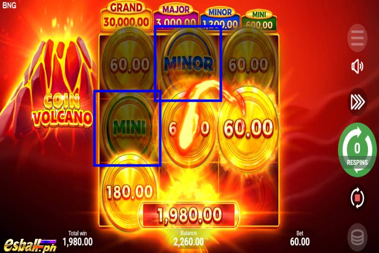 BNG Coin Volcano Slot Game - Mystery Symbol 3