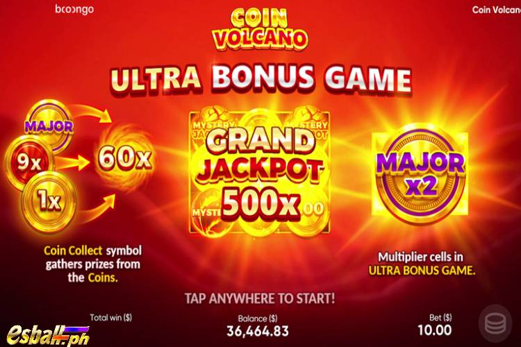 BNG Coin Volcano Slot Game - Ultra Bonus Game