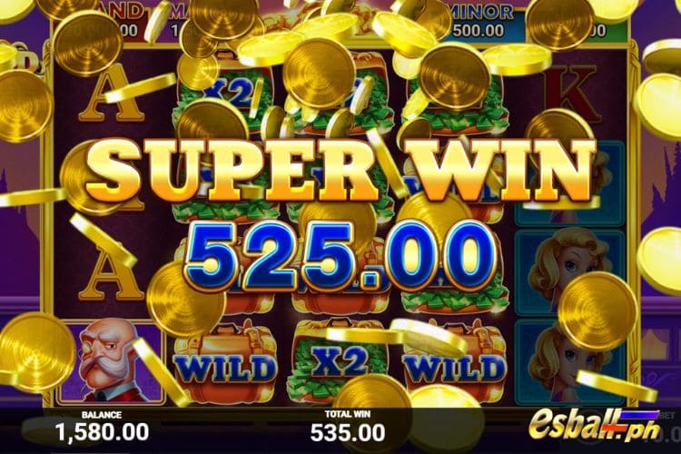 Bet 10 pesos and win 525 pesos on Gold Express Big Win.
