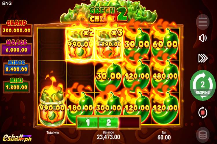BNG Green Chilli 2 Slot Bonus Game 2