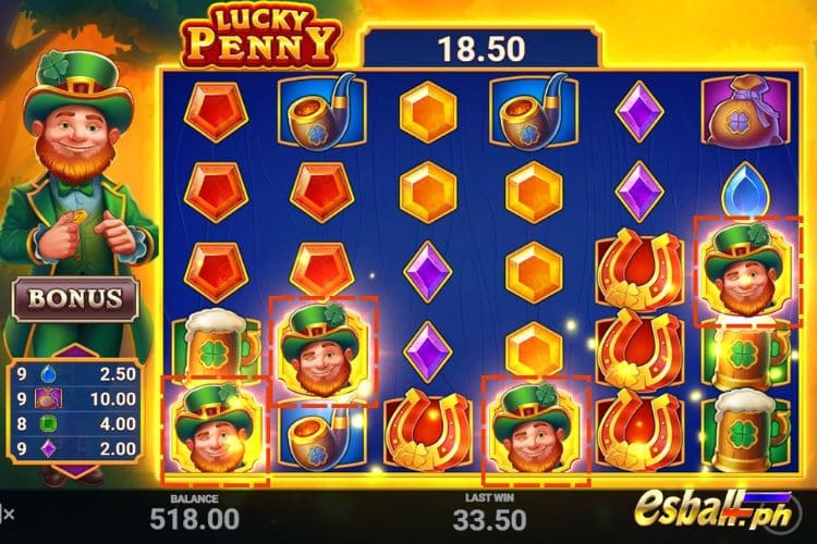 4+ Scatters trigger the Free Spins feature.