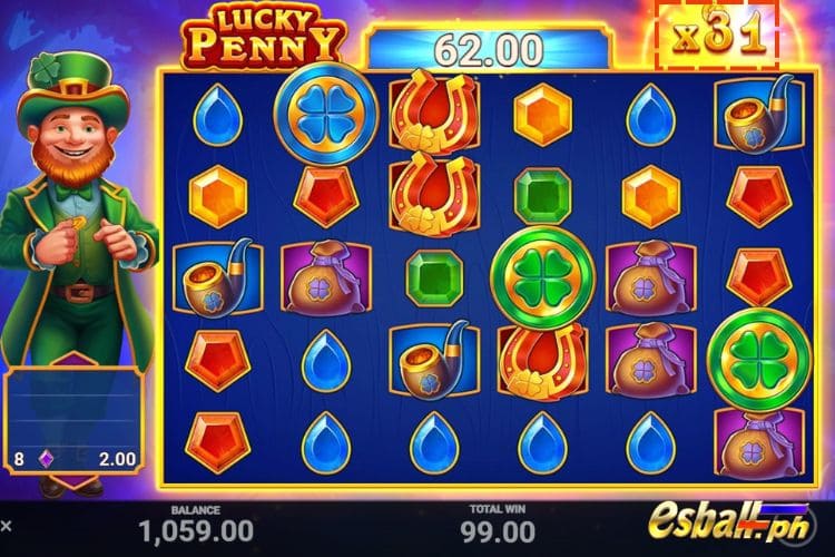 In Free Spins, Lucky Penny: Multiplier