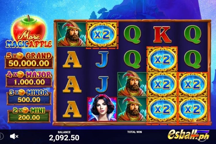 In Free Spins, More Magic Apple: Multiplier