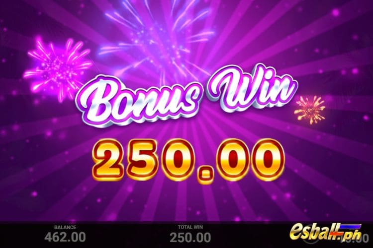Bet 10 pesos and win 250 pesos on Rio Gems Big Win.