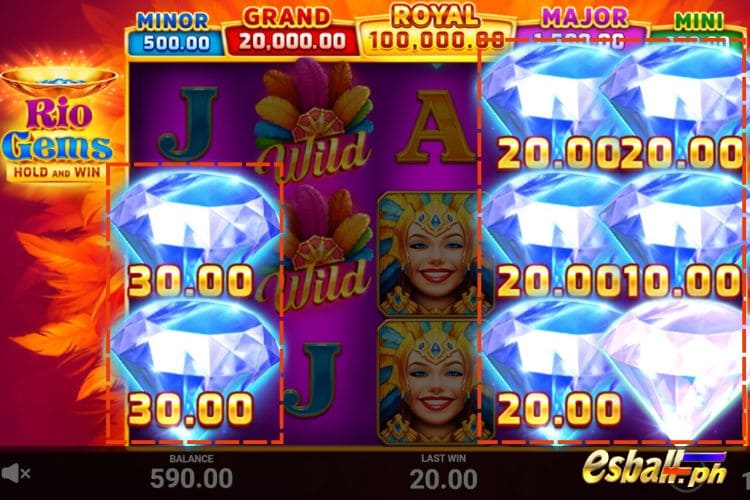 In Hold and Win, Rio Gems: Super Bonus Game