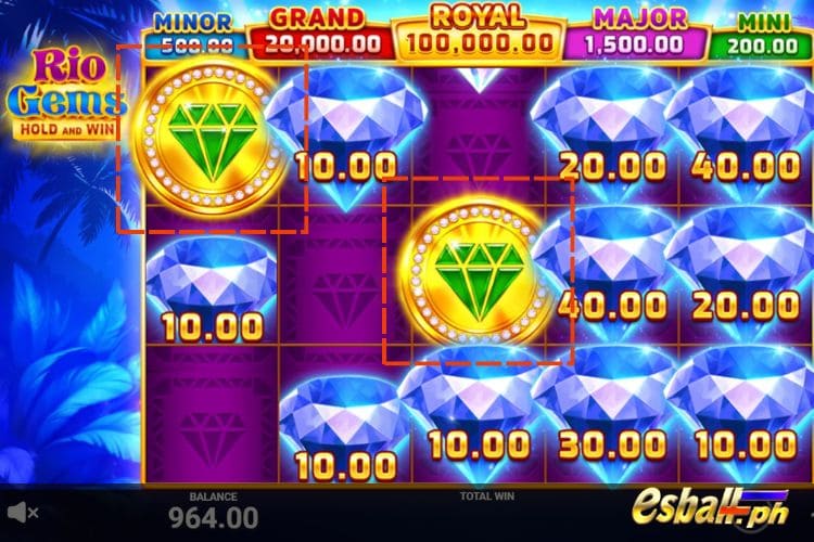 In Hold and Win, Rio Gems: Mystery Symbol