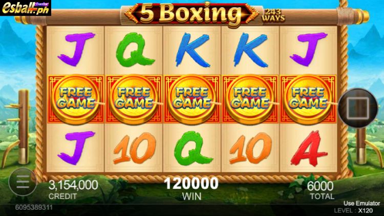 Free Game in Slot CQ9 5 Boxing