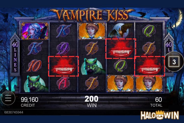 Vampire Kiss Free Spins