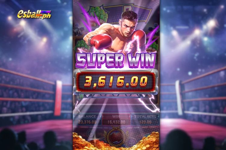 Win a 3,616 Peso Super Win at Boxing Riches Slot Fa Chai! Win a 3,616 Peso Super Win at Boxing Riches Slot Fa Chai!