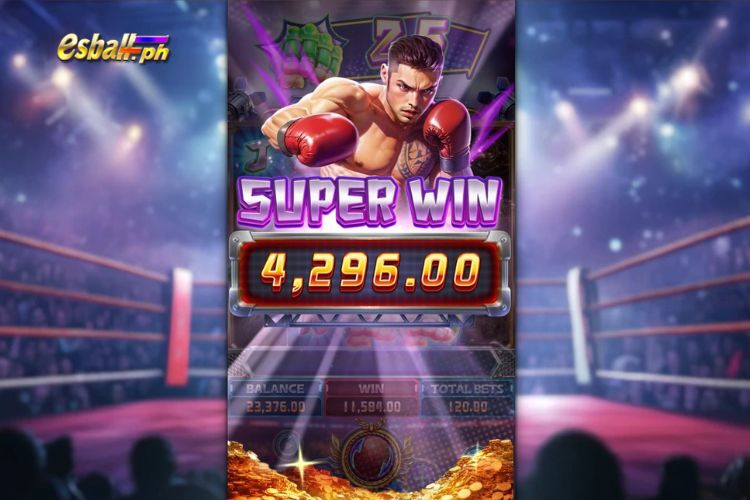 Win a 4,296 Peso Super Win at Boxing Riches Slot Fa Chai! Win a 4,296 Peso Super Win at Boxing Riches Slot Fa Chai!