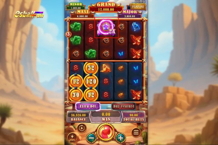 FaChai Buffalo Ways Slot Feature: Multiplier