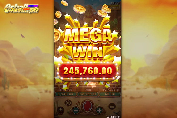Bet 60 pesos and win 245,760 pesos on Fachai Crazy Buffalo Mega Win!