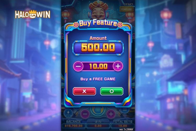 Fachai Cyber God Of Fortune Slot Features: Bonus Buy