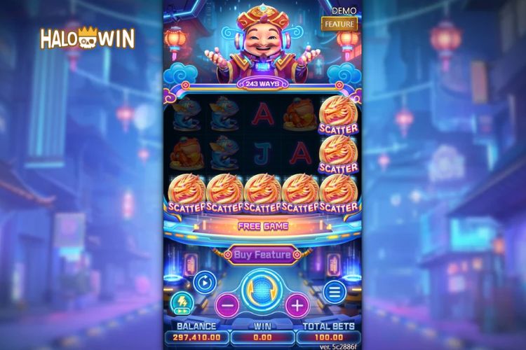 FC Cyber God Of Fortune Slot Free Spins: Get 5 Special Symbols