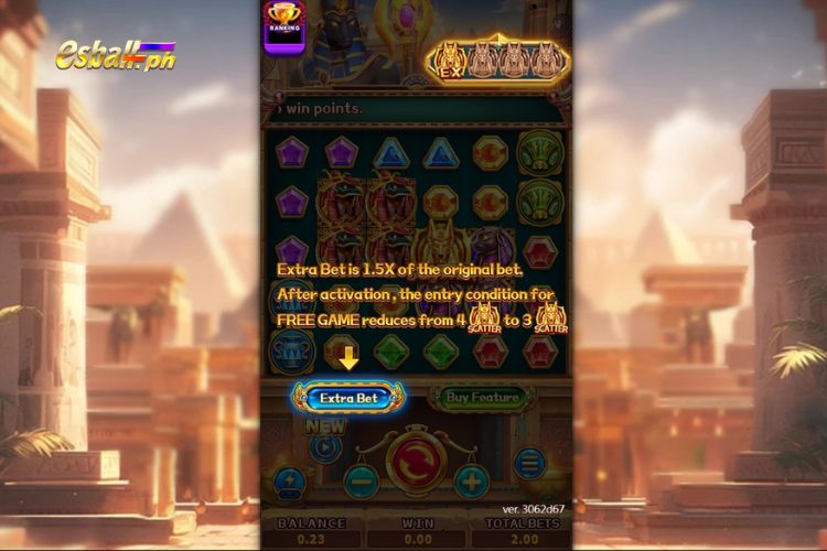 FaChai Egypt Bonanza Slot Game Special Features: Extra Bet