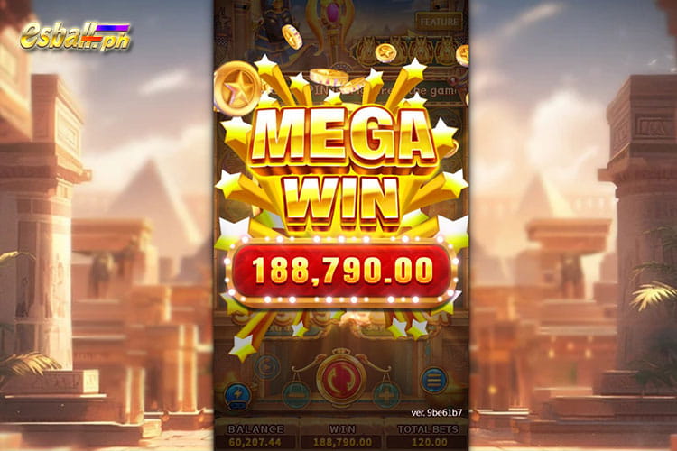 Bet 120 pesos to win Egypt Bonanza Megr Win of 188,790 pesos!