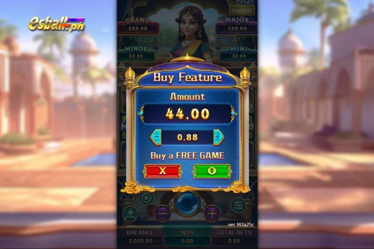 FaChai Fortune Goddess Slot Special Features: Buy Feature