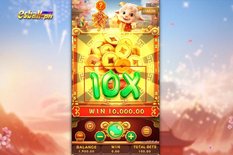 FaChai Fortune Sheep 3X3 Slot Game Special Features: Multiplier