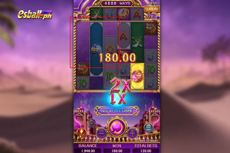 FC Golden Genie Slot Features: Cascading Reels