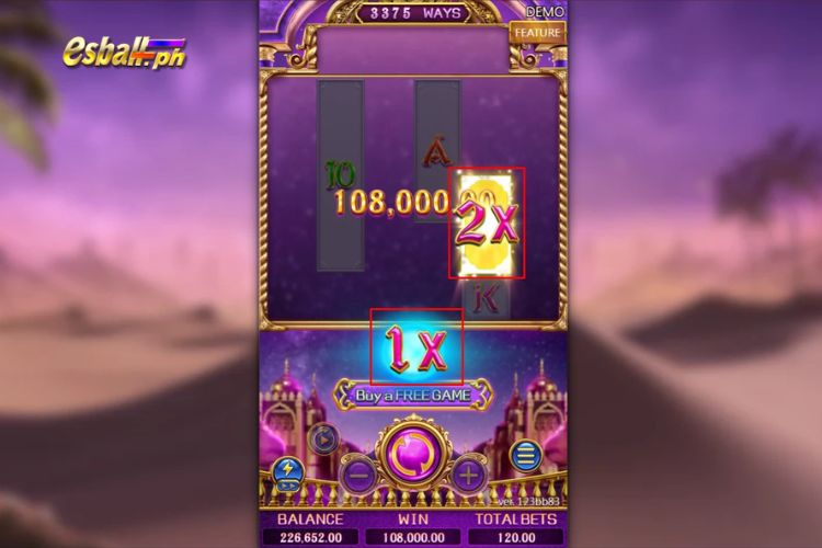 FC Golden Genie Slot Features: Multiplier