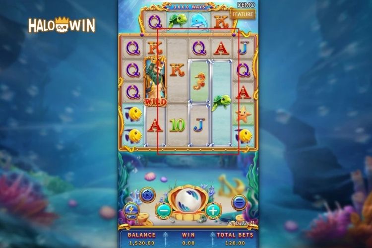 Grand Blue FaChai Slot Feature: Mega Symbol