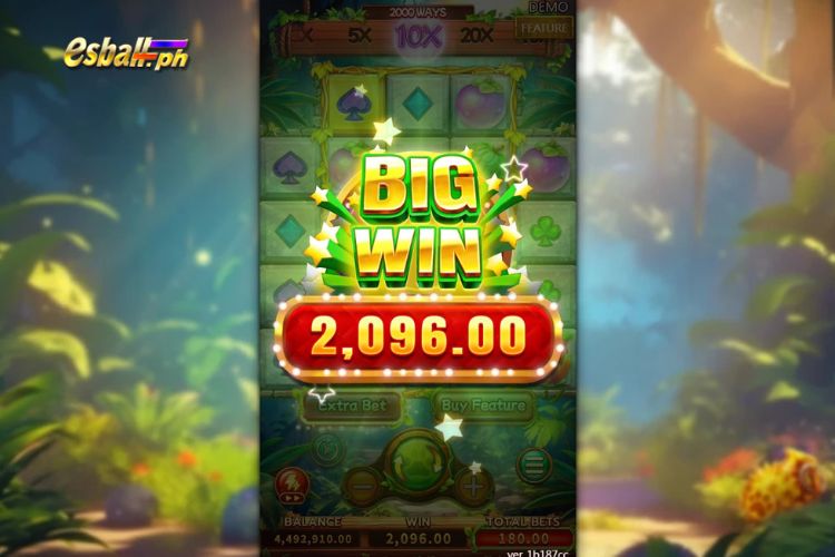 Big Win 2,096 Pesos at FC Jungle Bang Bang Slot!