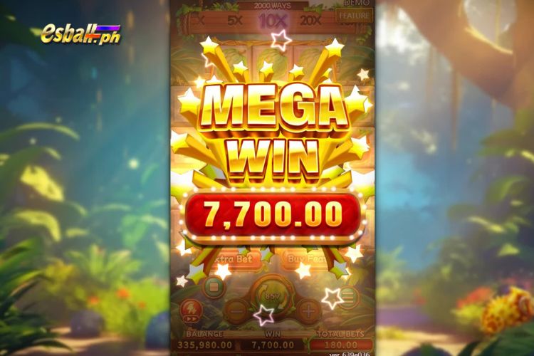 Mega Win 7,700 Pesos at FC Jungle Bang Bang Slot!