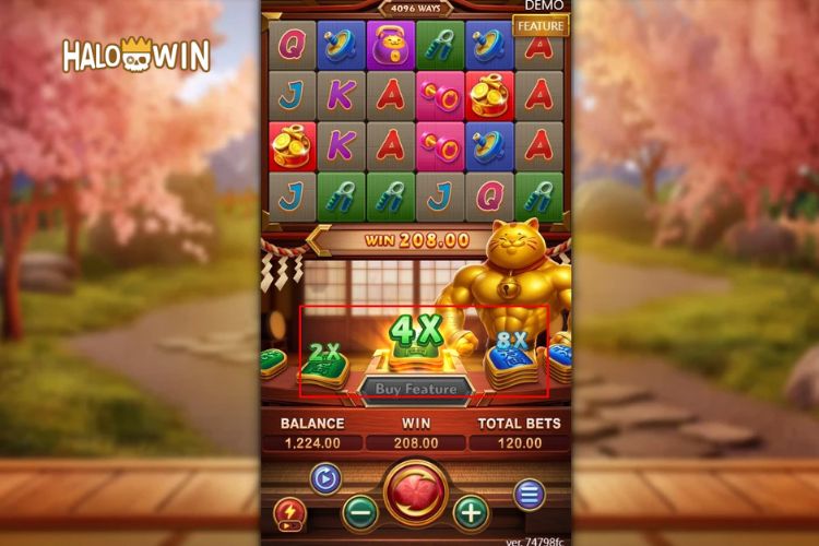 Muscle Fortune Cat Slot Feature: Multiplier Muscle Fortune Cat Slot Feature: Multiplier