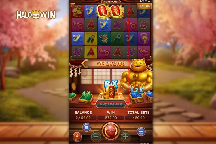 Muscle Fortune Cat Slot Feature: Cash Collect Muscle Fortune Cat Slot Feature: Cash Collect