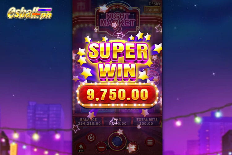Bet 150 pesos and win 9,750 pesos on FaChai Night Market 2 Super Win!