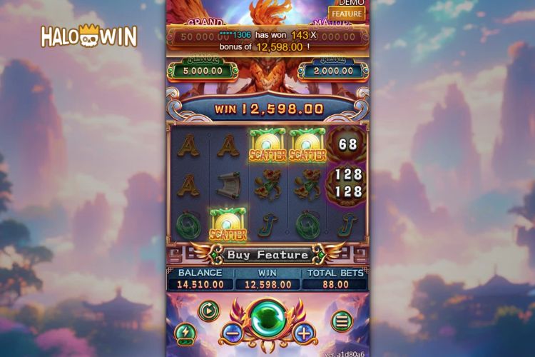 FaChai Phoenix Fever Slot Free Spins: Get 4 Scatter
