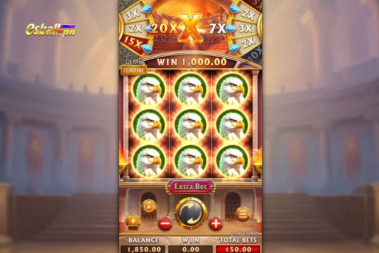 FC Roma Gladiatrix Slot Features: Crazy Multiplier