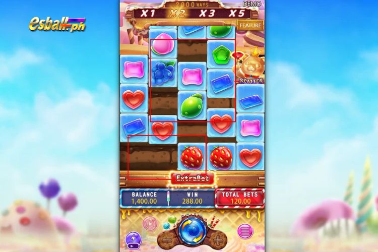 FaChai Sugar Bang Bang Slot Game Special Features: Cascading